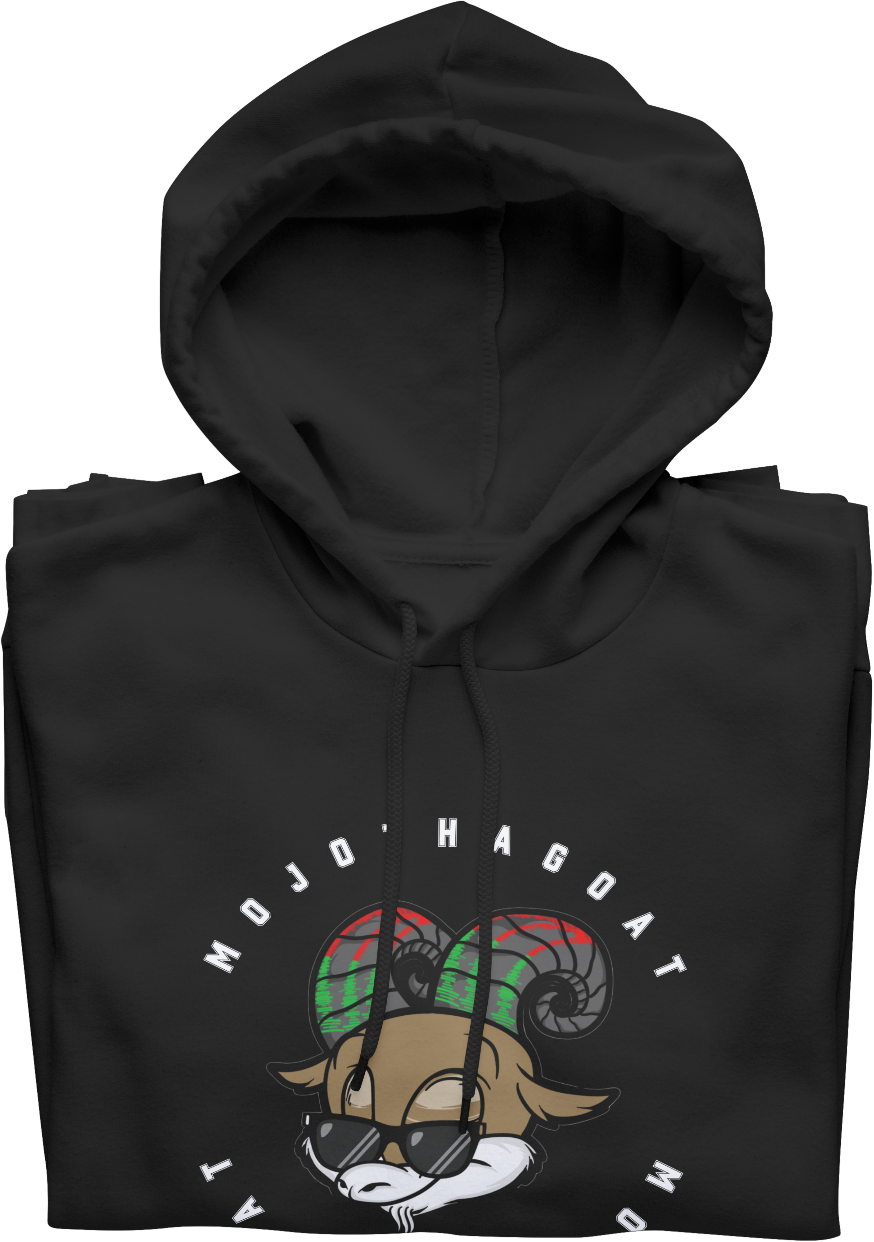 Around the World "MOJOTHAGOAT" Hoodie ~ Original White Letters