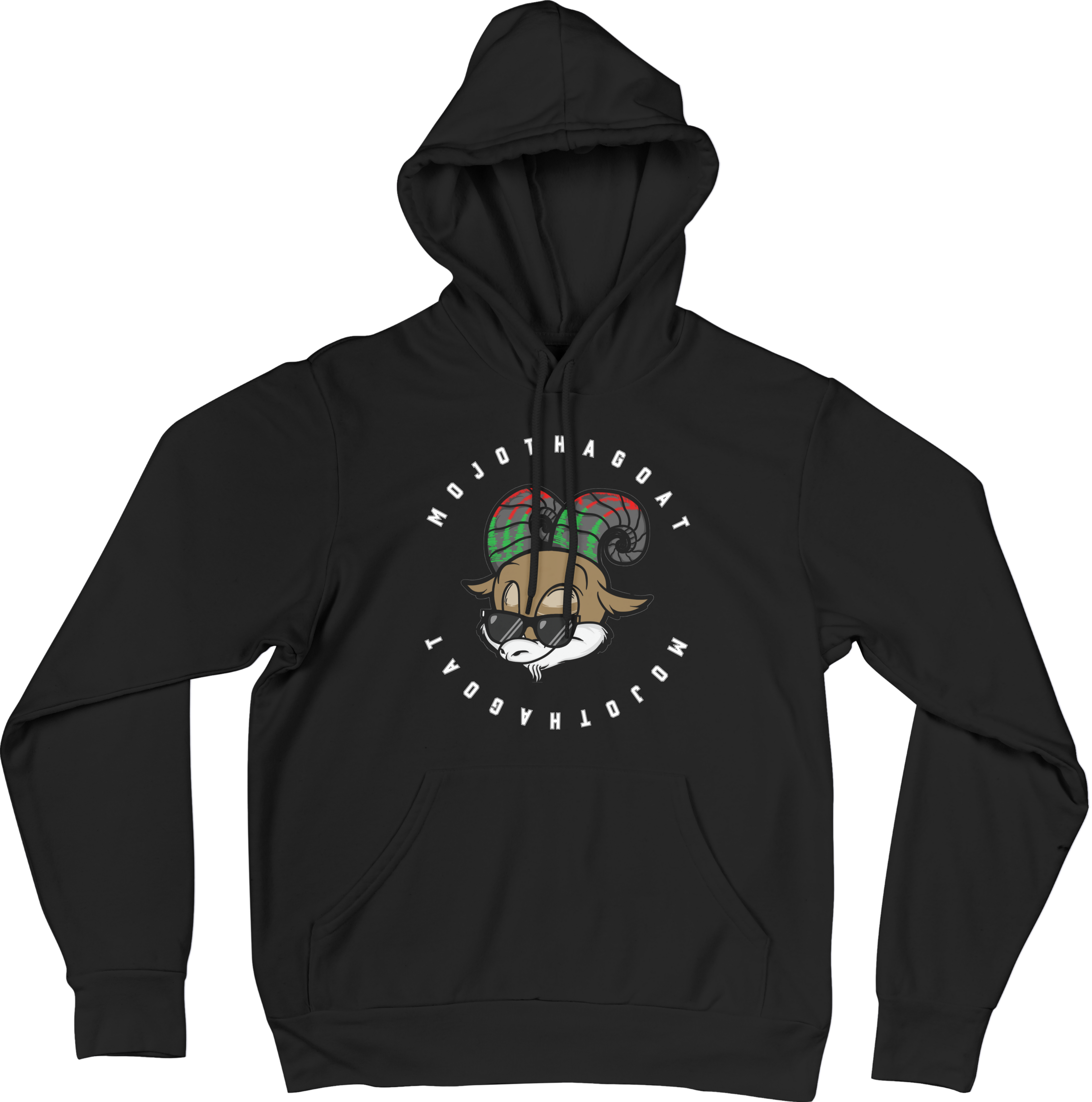 Around the World "MOJOTHAGOAT" Hoodie ~ Original White Letters